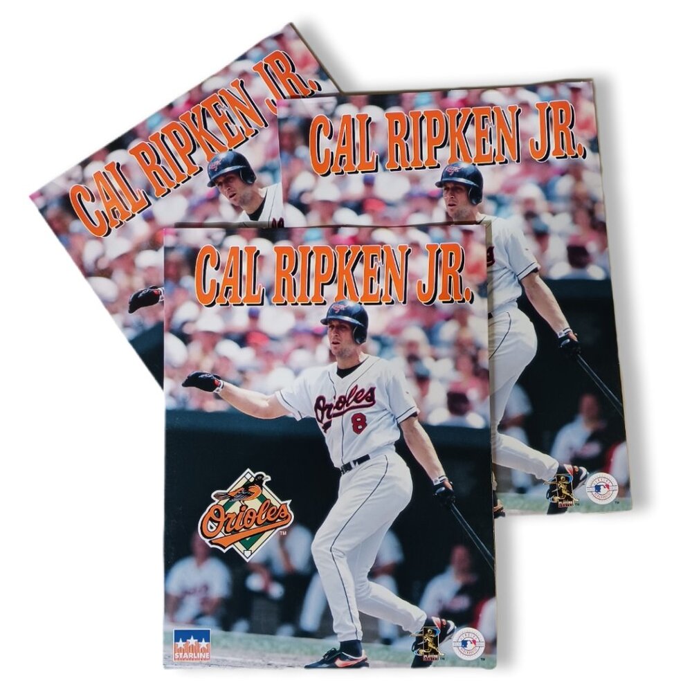 Vintage Cal Ripken Jr. Baltimore Orioles Lot of 3 Folder 1998 School | Work MLB